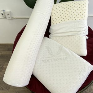 GỐI CAO SU THIÊN NHIÊN THẮNG LỢI ÁO GẤM goi cao su thien nhien ao 1 9200 min min