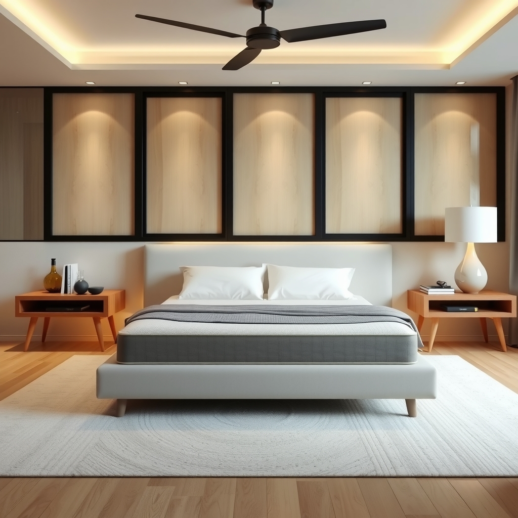 Cửa hàng bán nệm cao su quận 11 uy tín Không gian phòng ngủ hiện đại với nệm cao su thiên nhiên