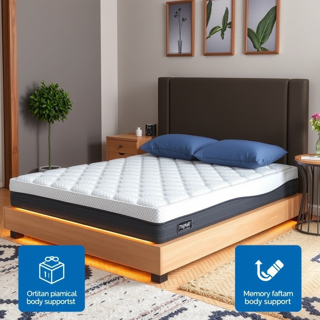 Top 5 nệm cao su non chất lượng hàng đầu 2025 Nệm cao su non với thiết kế nâng đỡ cơ thể toàn diện