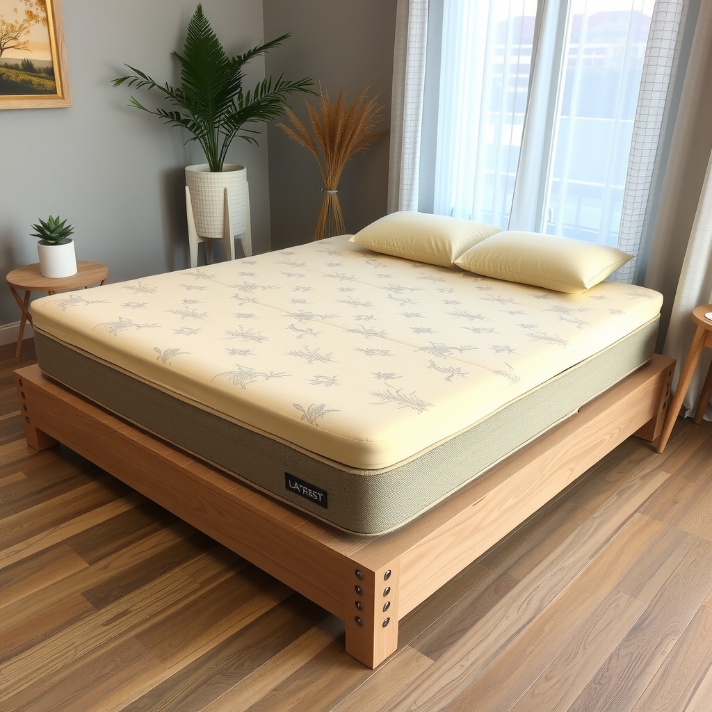 Những chiếc nệm cao su thiên nhiên êm ái, thoáng mát 