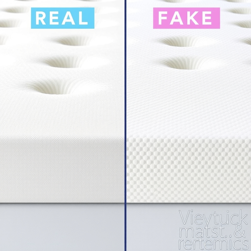 Phân biệt chi tiết bề mặt nệm cao su thật và giả 