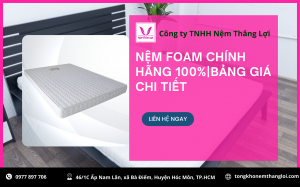 NỆM FOAM CHÍNH HÃNG 100%|BẢNG GIÁ CHI TIẾT