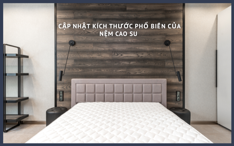 kích thước nệm cao su
