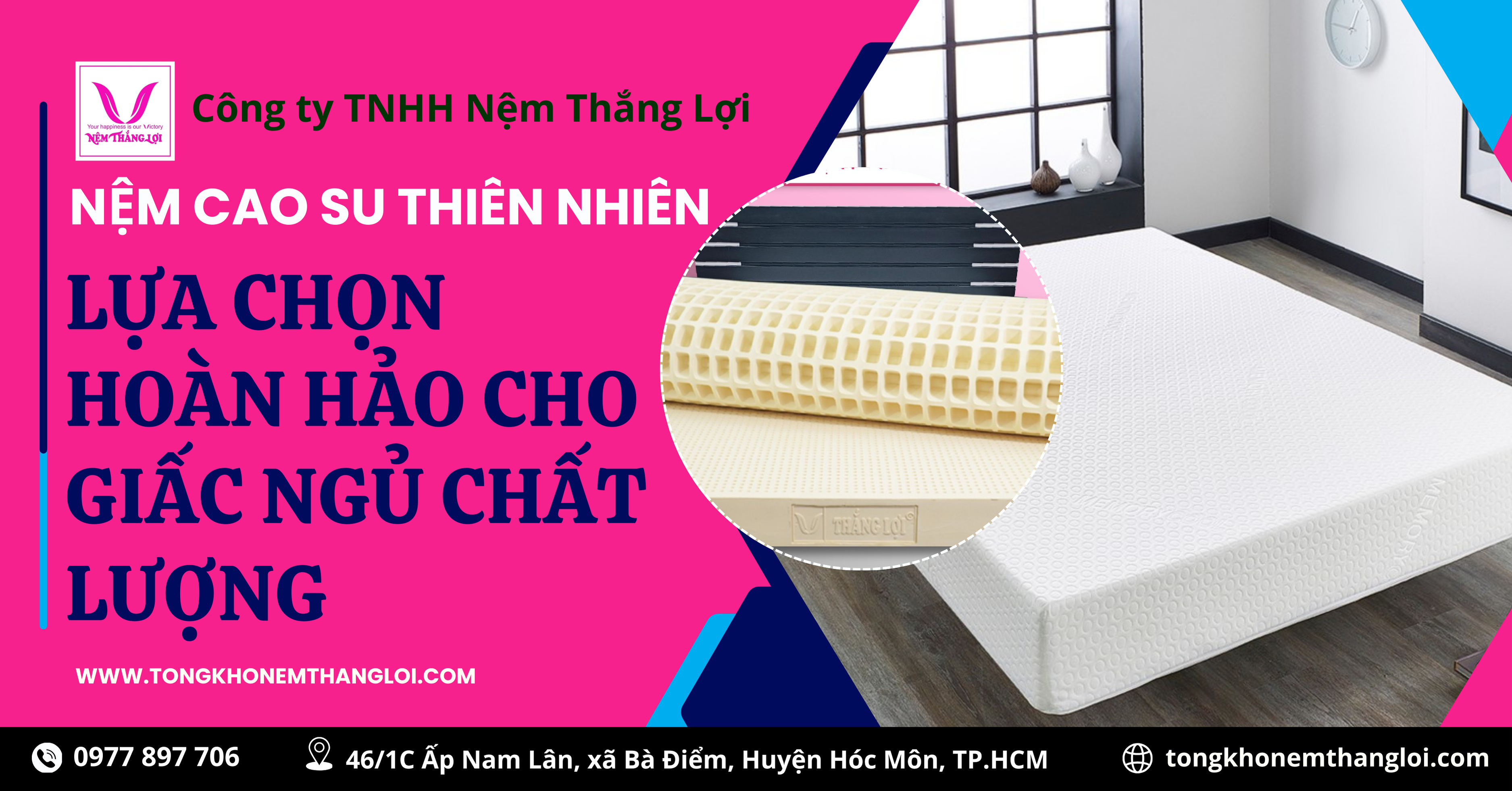 NỆM CAO SU THIÊN NHIÊN: LỰA CHỌN HOÀN HẢO CHO GIẤC NGỦ CHẤT LƯỢNG