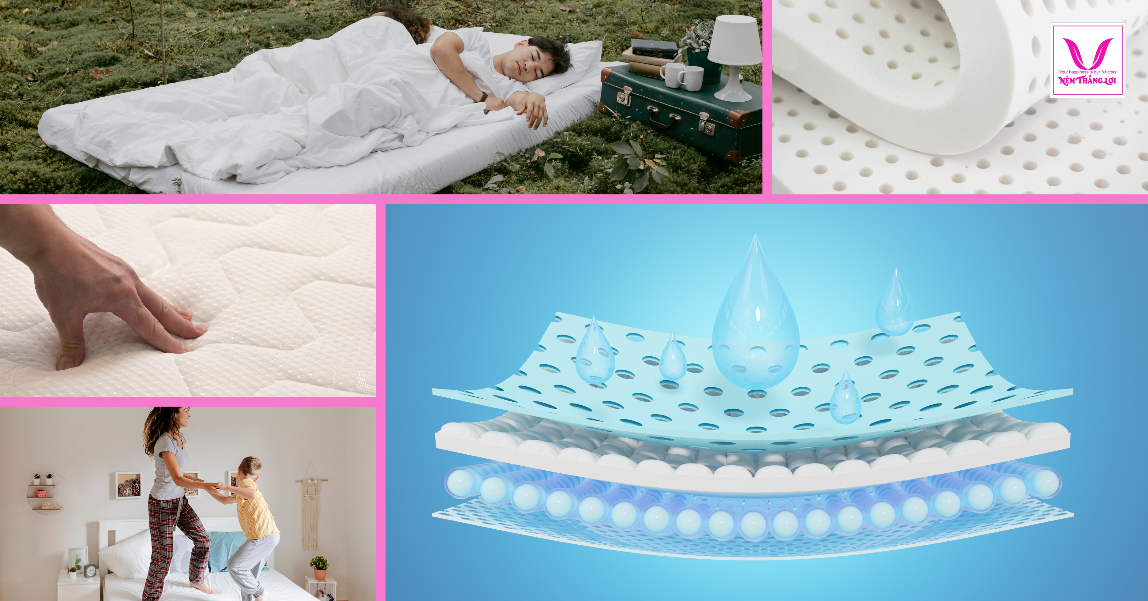 Ưu điểm nổi bật của nệm cao su thiên nhiên