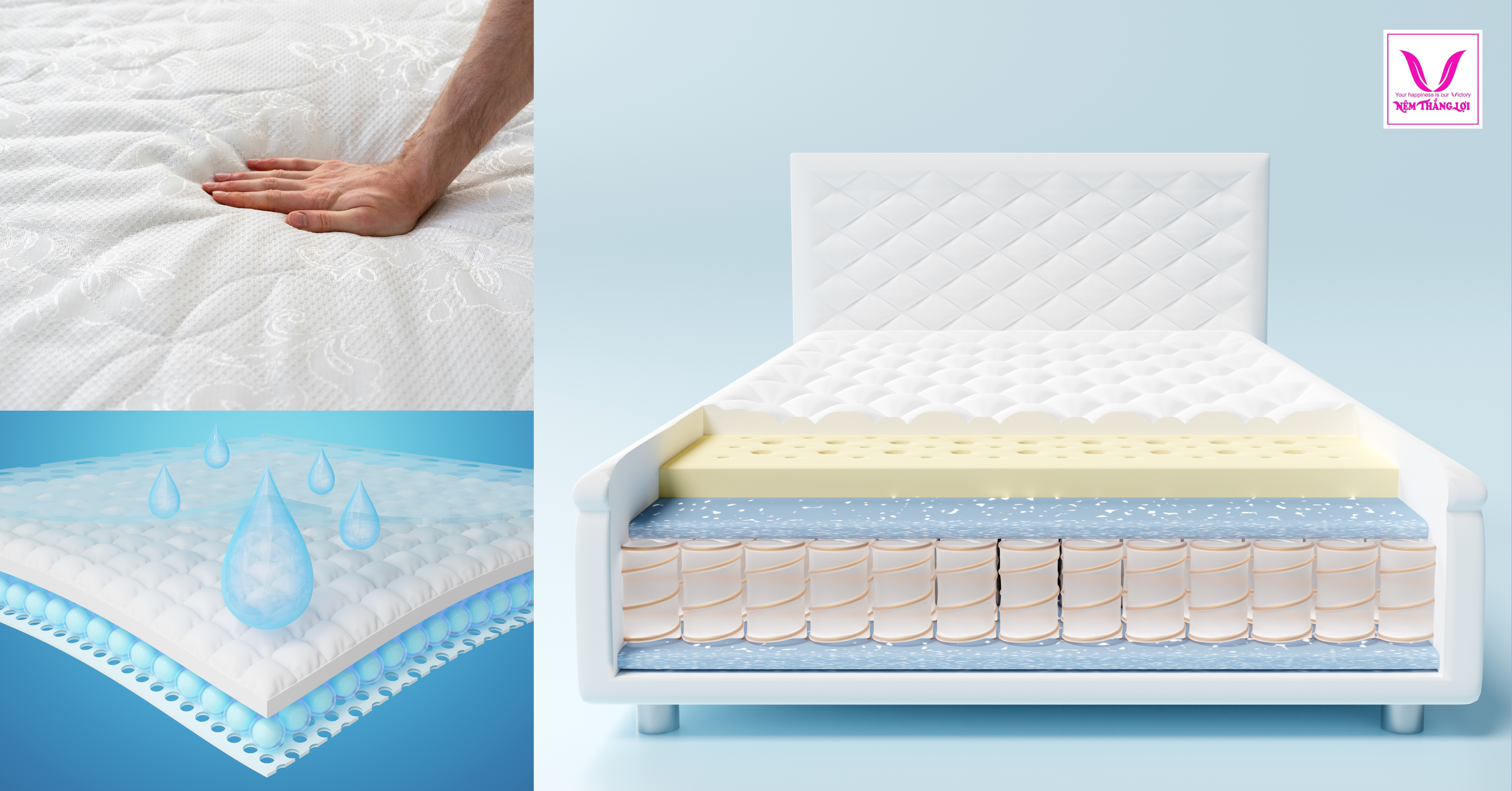 Ưu điểm vượt trội của nệm cao su thiên nhiên