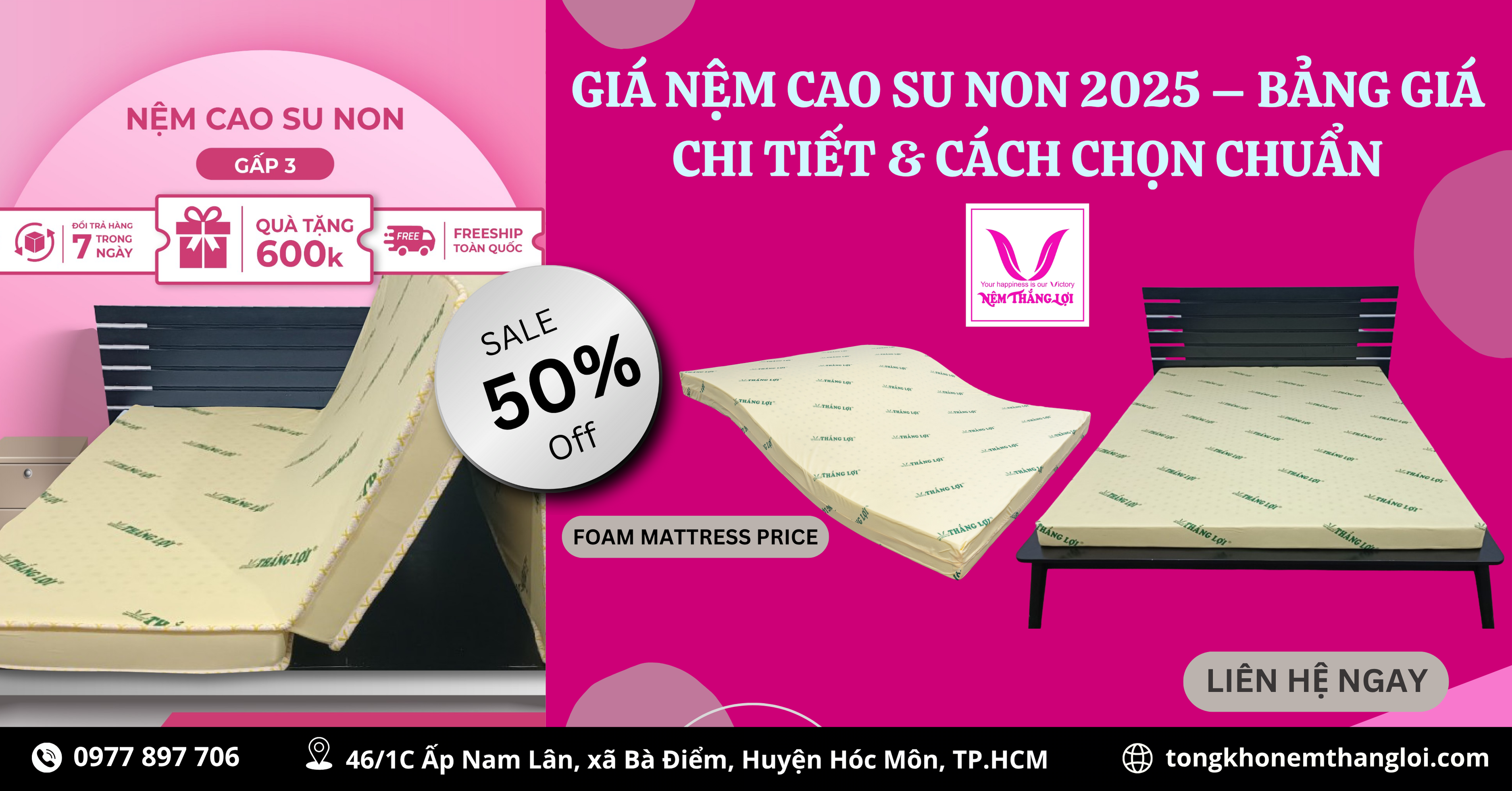 GIÁ NỆM CAO SU NON 2025 – BẢNG GIÁ CHI TIẾT & CÁCH CHỌN CHUẨN