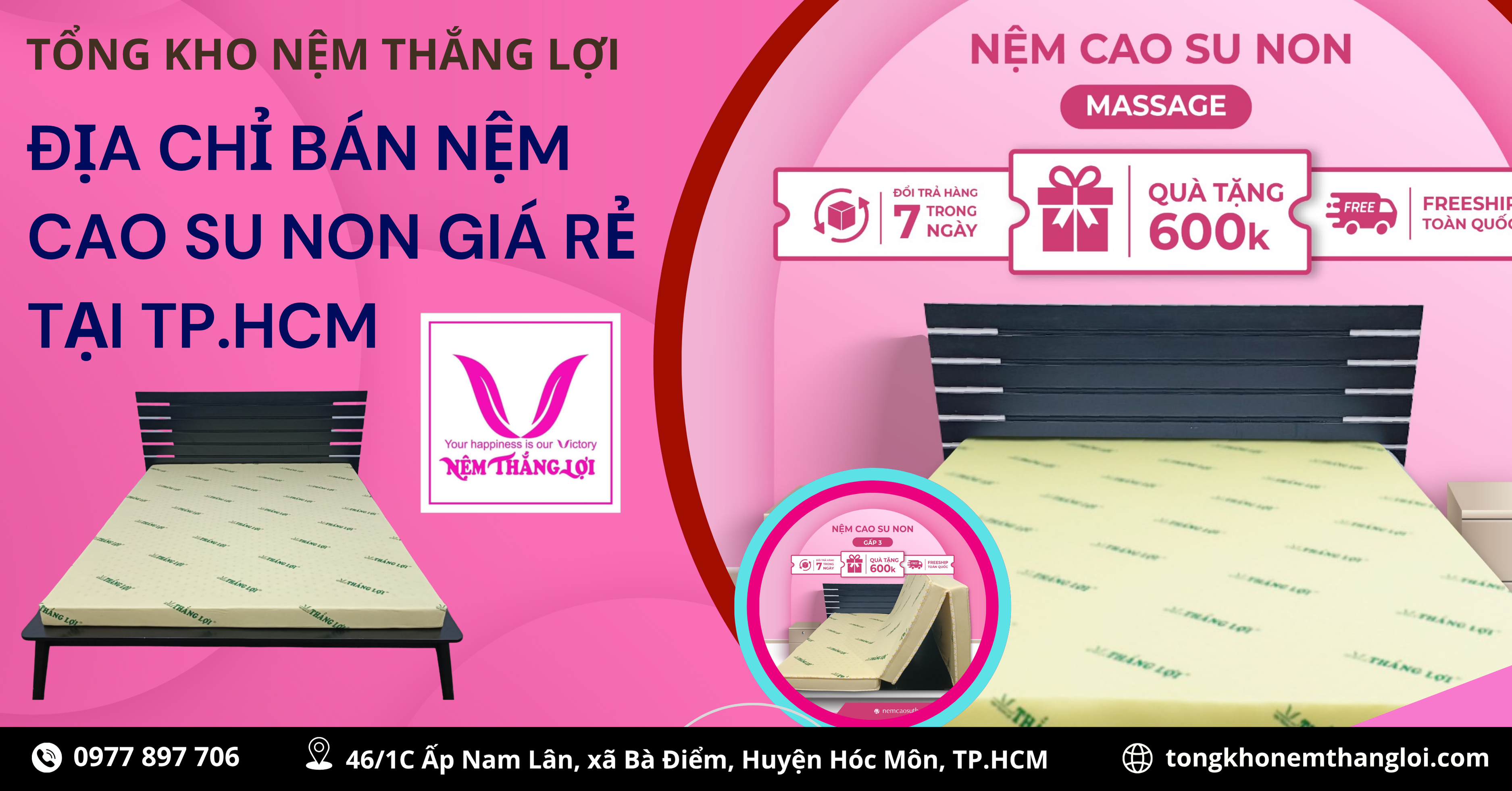 ĐỊA CHỈ BÁN NỆM CAO SU NON GIÁ RẺ TẠI TP.HCM